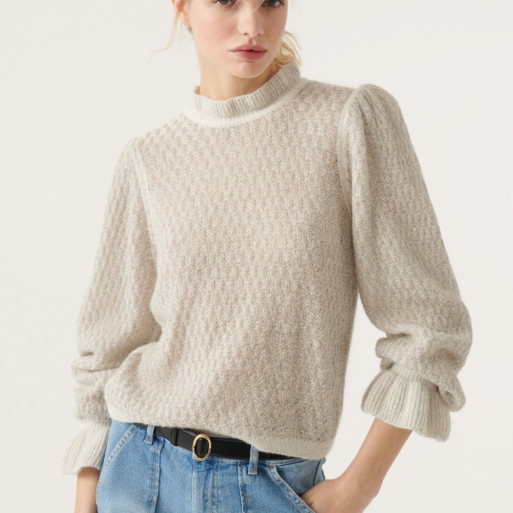 BA&SH THOR SWEATER OFF WHITE NWT